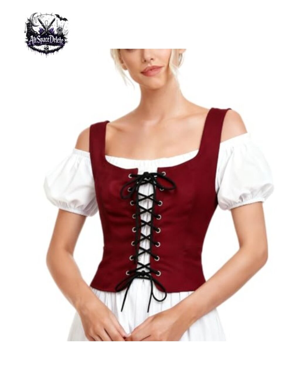 CAMDOM Reversible Suede Vest Renaissance Pirates Steampunk Gothic Medieval